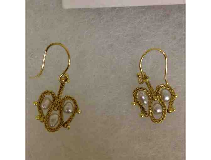 Woven Chain Link Earrings by TEN THOUSAND THINGS