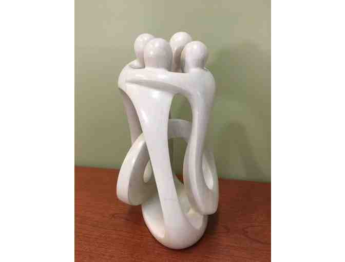'Family' Soapstone Sculpture-Handmade in Haiti