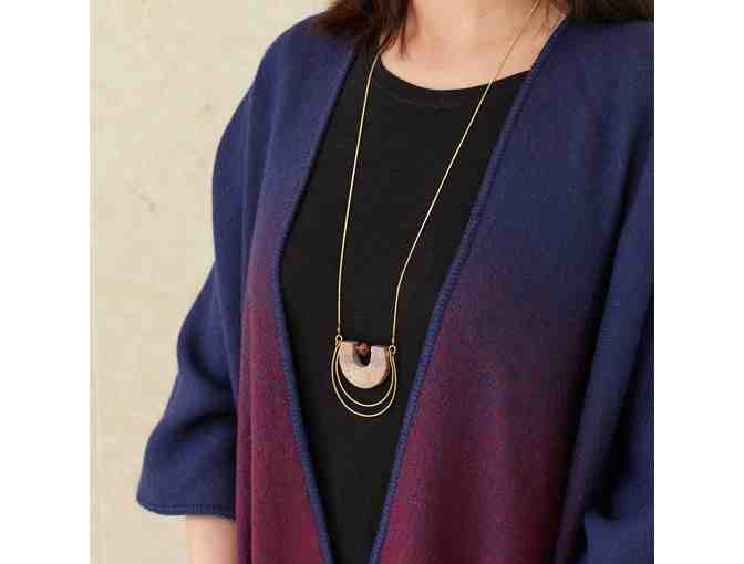 Gorara and Brass Horseshoe Necklace