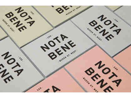Nota Bene Restaurant Gift Card