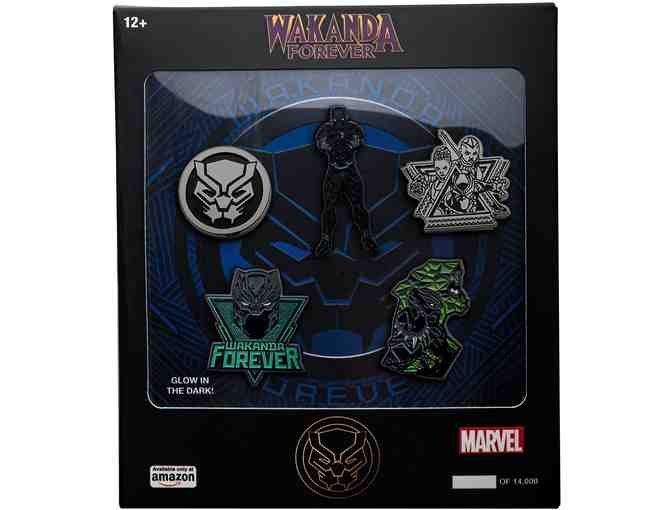 Marvel Black Panther Wakanda Forever Enamel 5 Pin Set