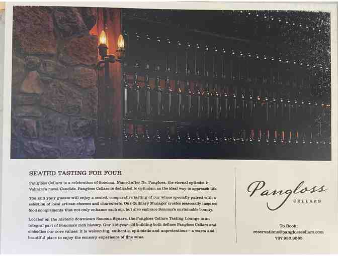 Pangloss Cellars: Private Tasting (with Cheese and Charcuterie) and Tour for 4