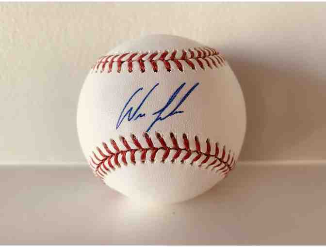 SF Giants Baseball Autographed by Wilmer Flores