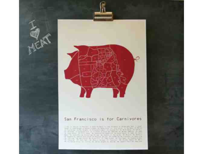 Drywell Art Print: 'SF is for Carnivores'