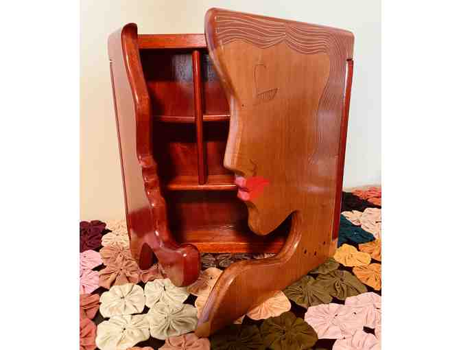 Handcarved Wooden Treasure Box