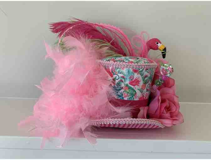 Flamingo Flair Mini Top Hat