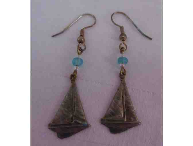 Sailboat Drop Earrings by Margaret Catherine Designs