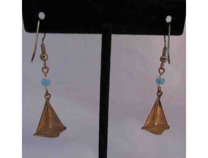 Sailboat Drop Earrings by Margaret Catherine Designs
