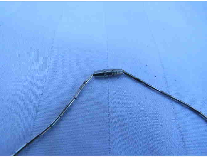 Silver Necklace with Turquoise Accents