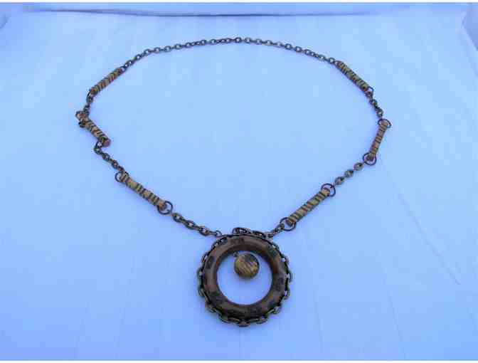 Wood and Cooper Color Necklace