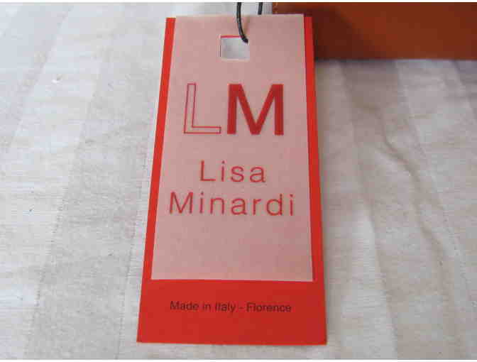 Cognac Buckle-Accent Leather Crossbody