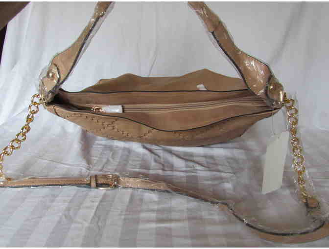 Apricot Quilted Hobo from the MKF Collection by Mia K. Farrow