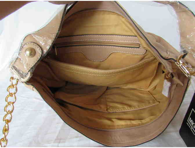 Apricot Quilted Hobo from the MKF Collection by Mia K. Farrow