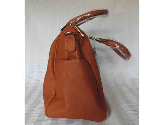 Brown Barrel Bag from the MKF Collection by Mia K. Farrow