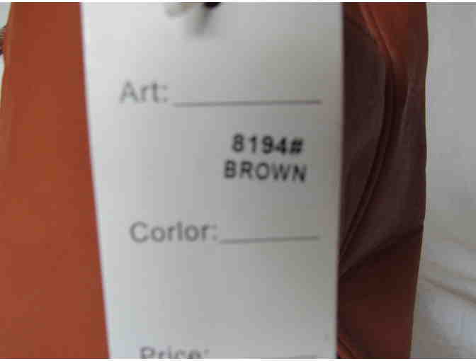 Brown Barrel Bag from the MKF Collection by Mia K. Farrow