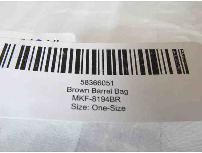 Brown Barrel Bag from the MKF Collection by Mia K. Farrow