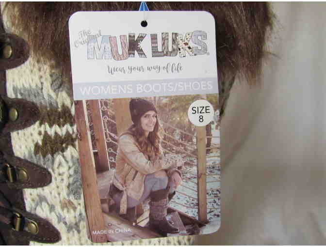 Brown Gwen Boot Women, Size 8 by Muk Luks