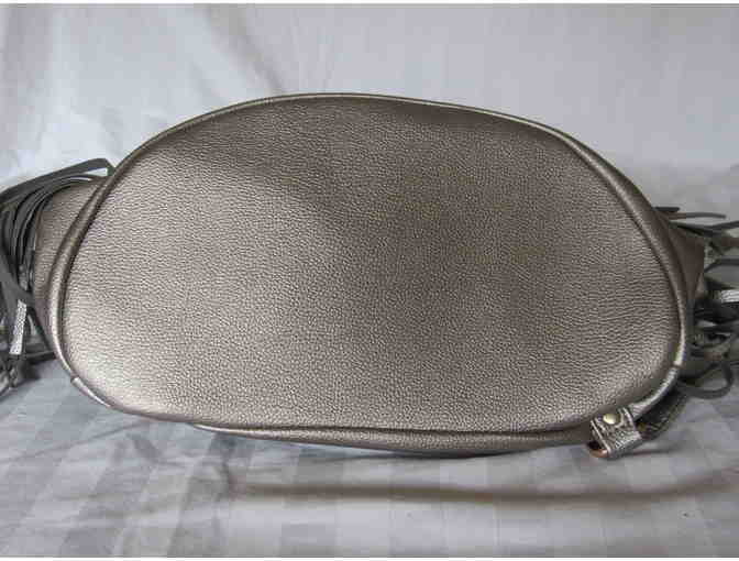 Pewter Fringe Studded Backpack MKF Collection by Mia K. Farrow