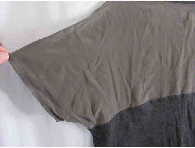 Multi Material Gray Women Shirt