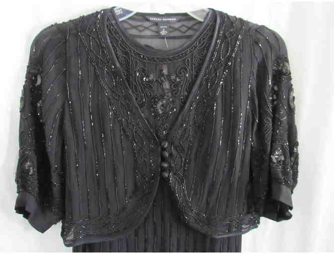 Banana Republic 3 Piece Black Beaded Dress  - Petite Small