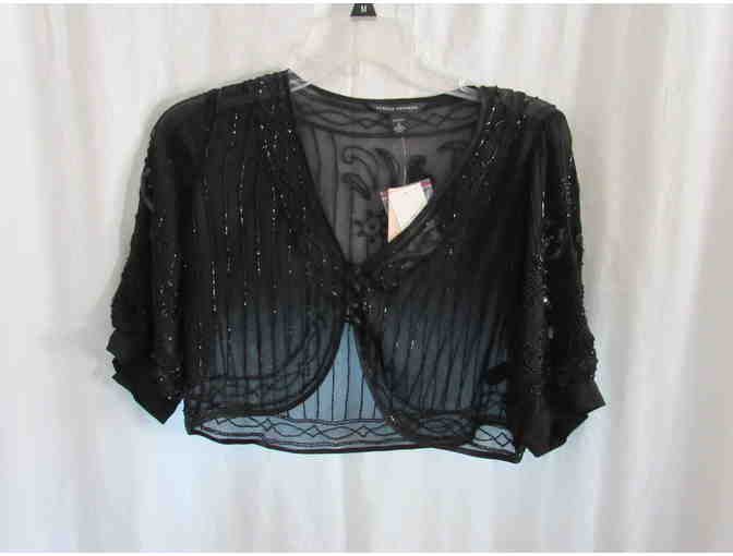 Banana Republic 3 Piece Black Beaded Dress  - Petite Small