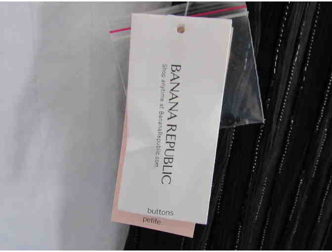 Banana Republic 3 Piece Black Beaded Dress  - Petite Small