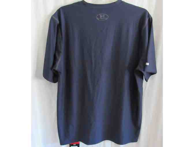 Under Armour HeatGear Tech Fitted Short Sleeve T-Shirt  - XL Navy