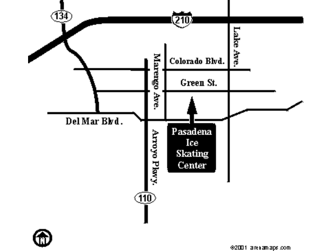 Pasadena Ice Skating Center - Admission and Skate Rentals for Two
