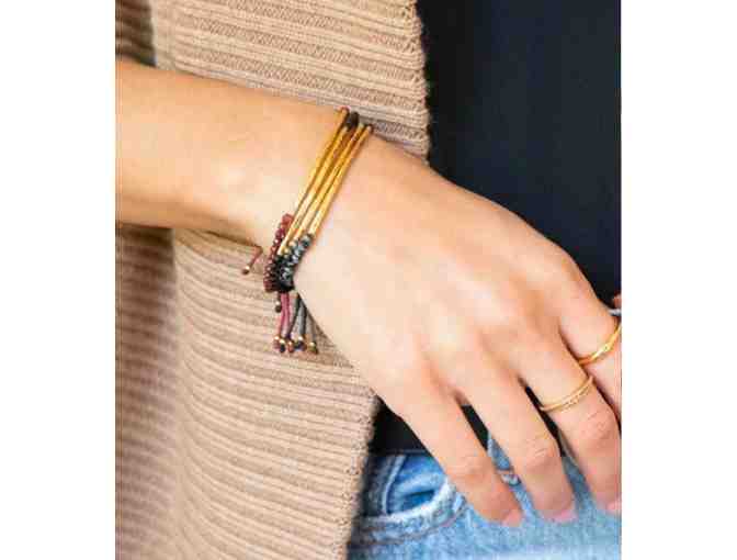 Gorjana Pyrite Power Gemstone Bracelet for Strength (18k gold plated)