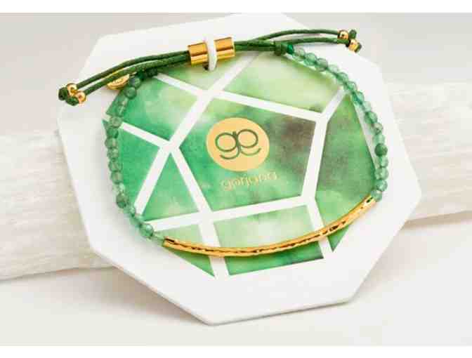 Gorjana Aventurine Power Gemstone Bracelet for Luck (18k gold plated)