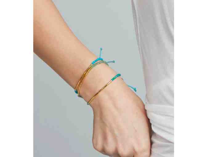Gorjana Aventurine Power Gemstone Bracelet for Luck (18k gold plated)