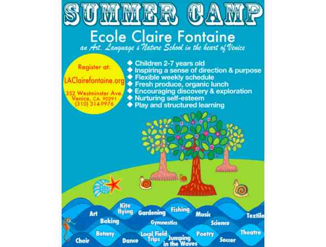 Ecole Claire Fontaine - 1 Week of Summer Camp + Registration Fee