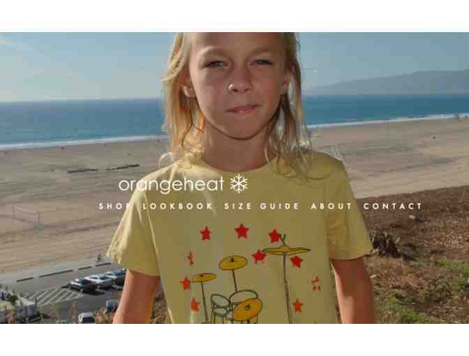 Orangeheat T-shirt - 'Drums' kids size 8