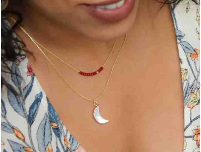 Salty Cali - Sprinkle of Passion ~ Red Necklace - 18k Gold