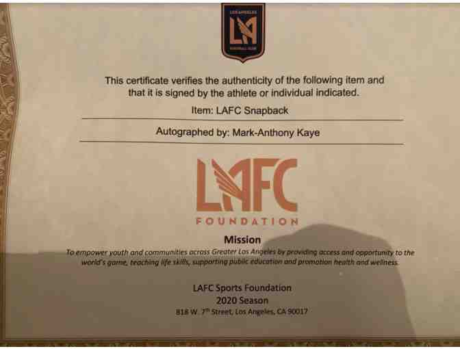 Los Angeles Football Club - Snapback signed by Mark-Anthony Kaye