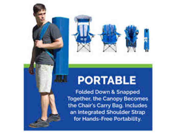 Kelsyus Original Folding Canopy Chair - Blue