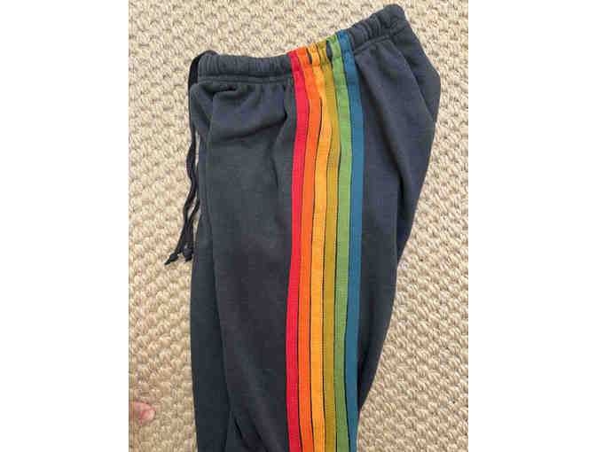 Aviator Nation - 5 Stripe Sweatpants - Navy (XS)