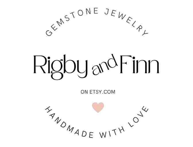 Rigby And Finn - Garnet Cube Necklace