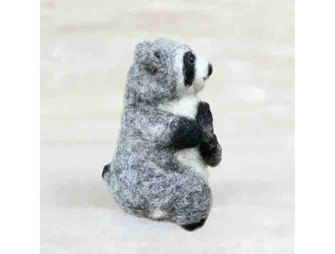 Handcrafted Raccoon Felt Ornament - Photo 2