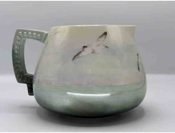 Lenox Belleek cider pitcher with images of gulls and the sea - Photo 2