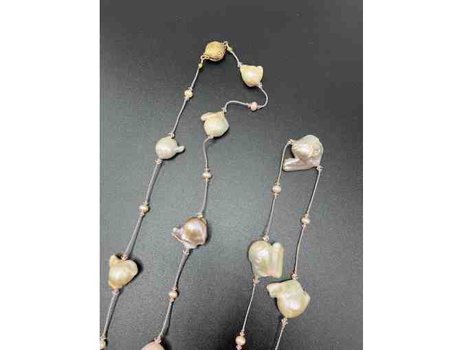 Baroque Pearl Necklace - Handmade