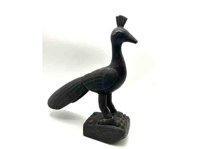 Temple Peacock Wood Carving from Thailand