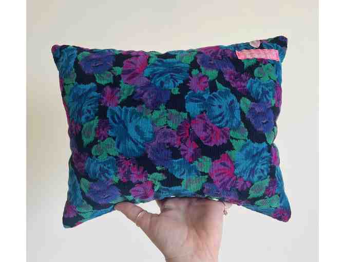 Pigeon Applique Pillow by Neon Betty