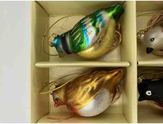 Holiday bird ornaments - Set 13