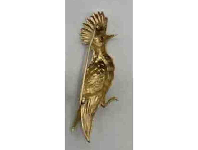 Vintage bird pin in 14K gold