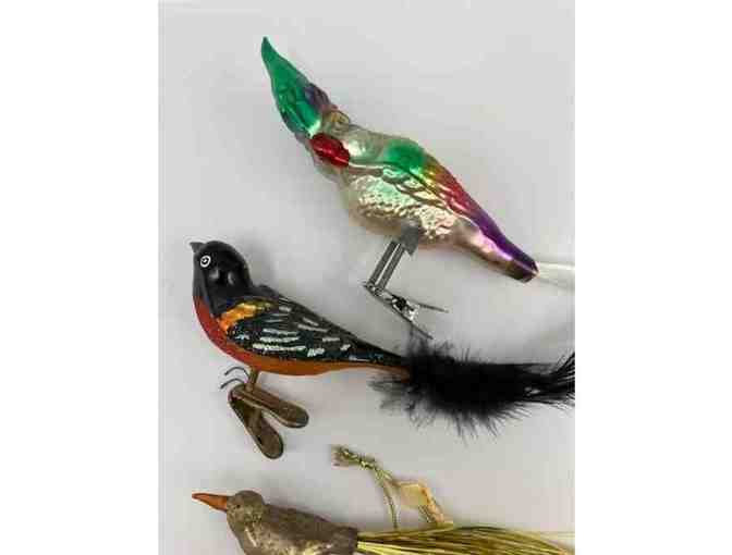 Holiday bird ornaments - Set 2