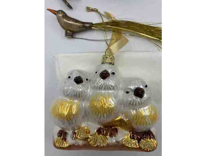 Holiday bird ornaments - Set 2