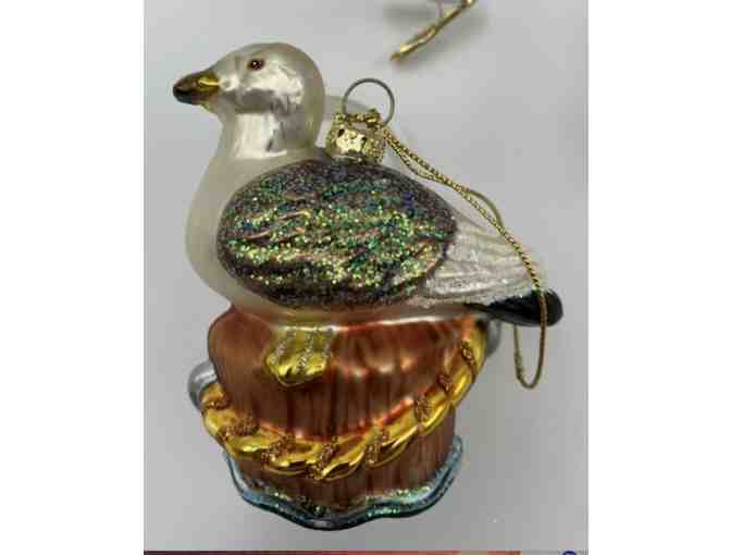 Holiday bird ornaments - Set 8