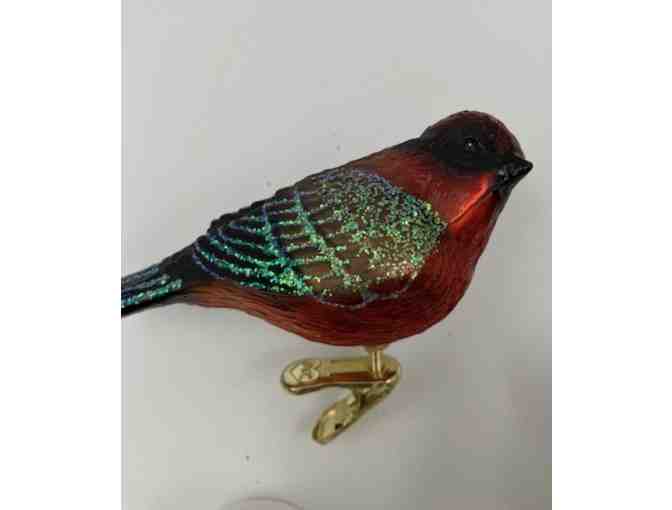 Holiday bird ornaments - Set 8