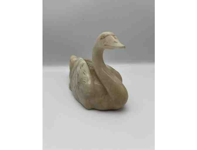 Hand-carved onyx stone Swan